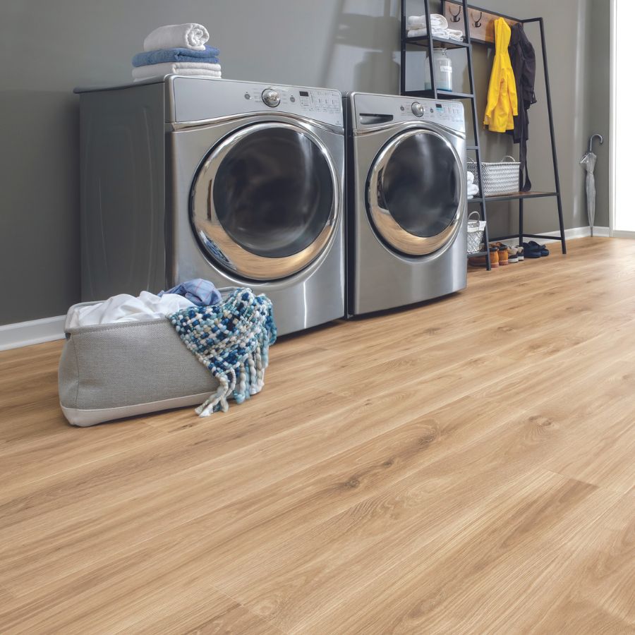 laminate flooring in laundry room